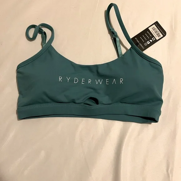 NWT Ryderwear Staples Sports Bra Size Medium in Teal - Picture 4 of 6